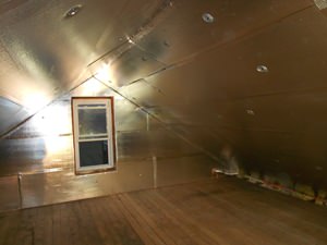 A Sterling attic with SuperAttic installed.